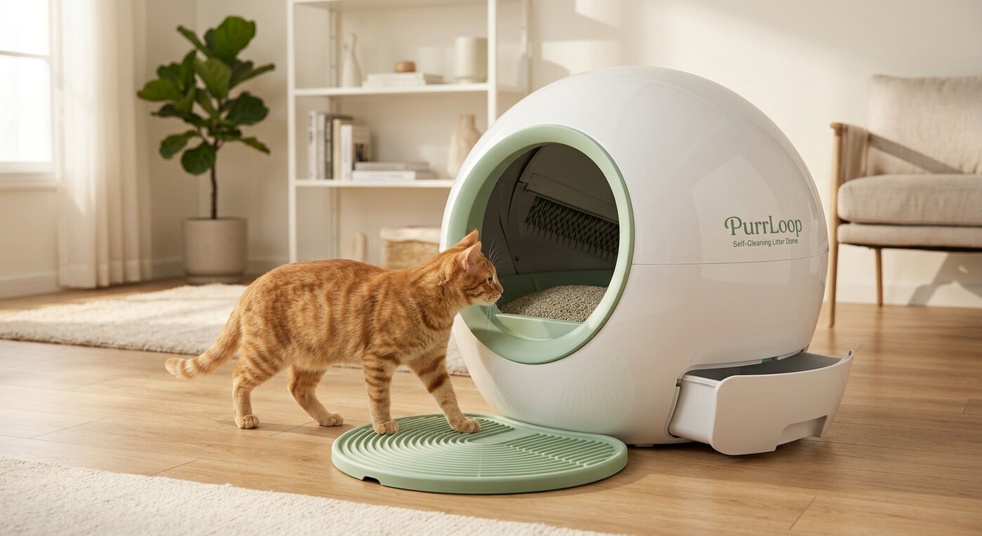 PurrLoop™ Self-Cleaning Litter Dome